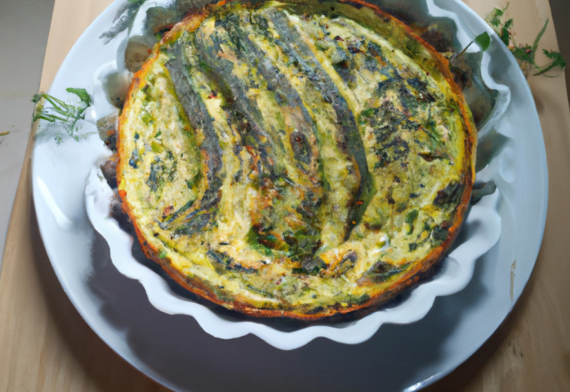 Flan de courgettes au cumin