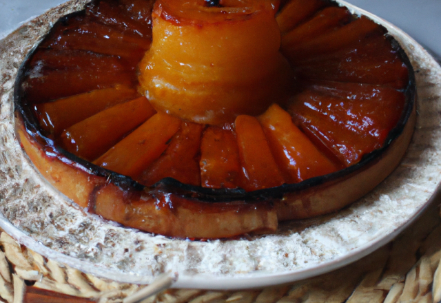 Tarte tatin au sucre de canne et à la cannelle