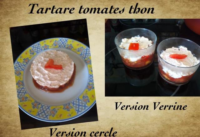 Tartare de tomate thon