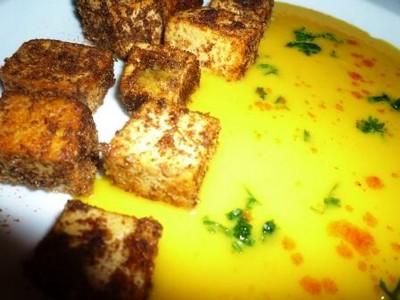 Emincé de tofu de potimarron