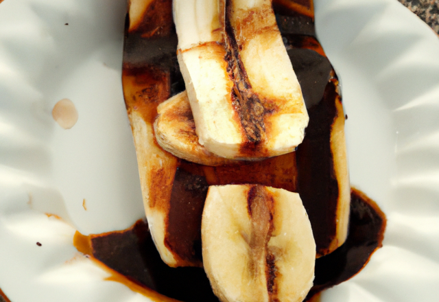 Banane flambée au chocolat