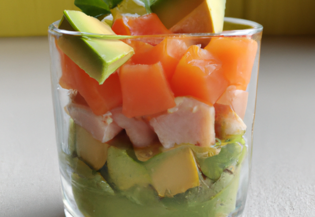 Verrine saumon / avocat