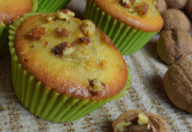 Muffins aux noix et Maroilles