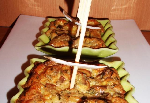 Clafoutis aux champignons et parmesan