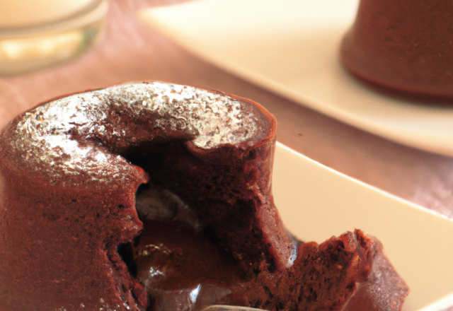 Fondant au chocolat à s'en lécher les doigts