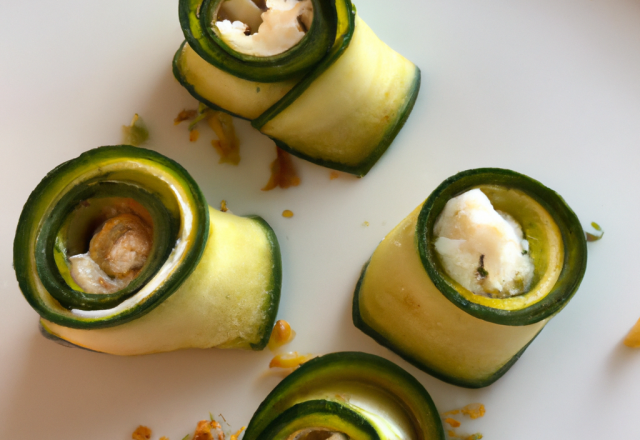 Roulés de brick courgette et ricotta