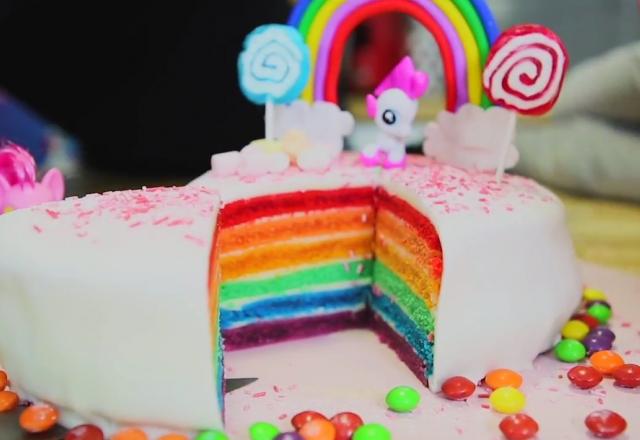 Rainbow cake spécial "My Little Pony"