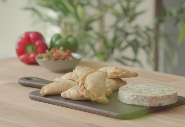 Empanadas aux légumes et à la fourme d'Ambert