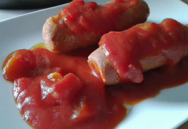 Saucisses au coulis de tomate