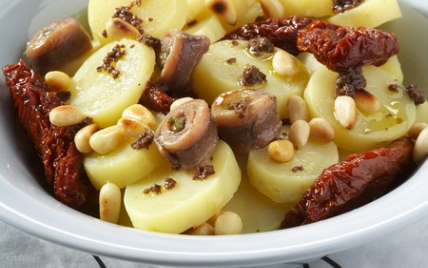 Salade de fine Ratte du Touquet aux tomates confites et tapenade