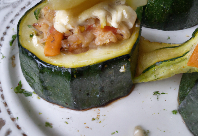 Courgettes farcies végétariennes à la ricotta