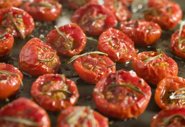 Tomates cerise au four