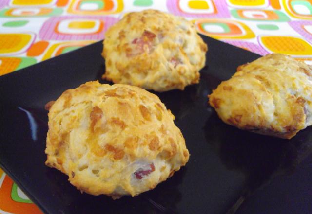 Scones au gruyère et lardons