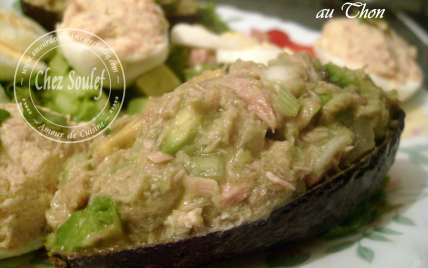 Salade d'avocat aux sardines