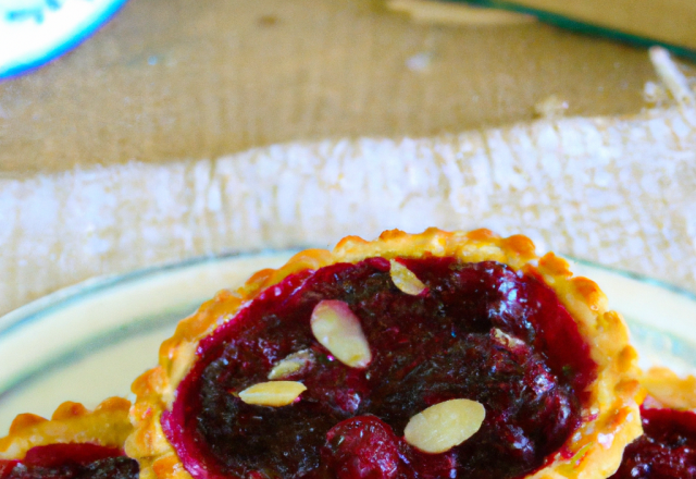 Tartelettes amandines et confiture de mûres