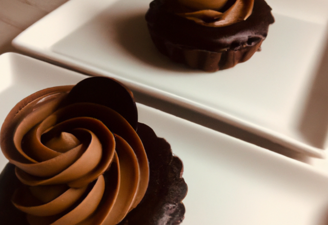 Petits gâteaux aux deux chocolats