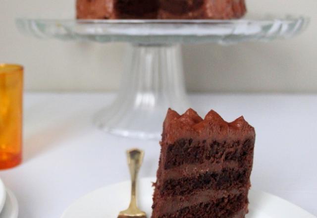 Le layer cake au chocolat - version allégée