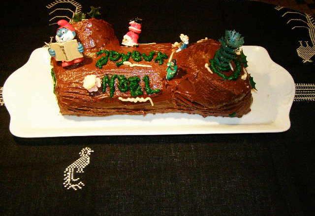 Bûche de Noël sans beurre économique