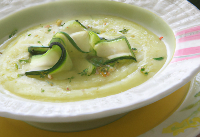 Velouté de courgettes froid ou chaud