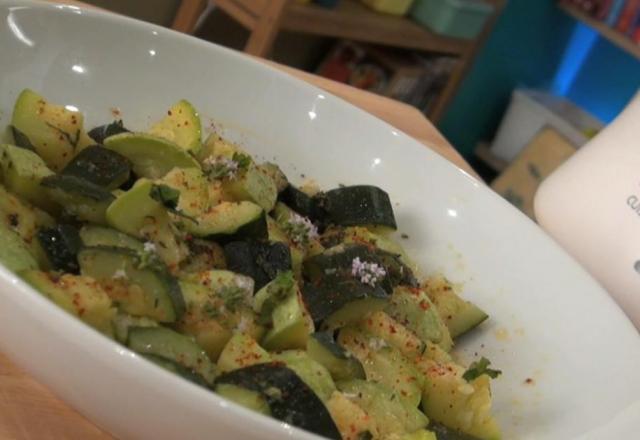 Antipasti de courgettes à la menthe