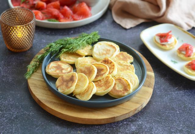 Blinis moelleux prêts en 5 minutes, la recette traditionnelle