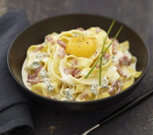 Tagliatelles gourmandes au Bresse Bleu