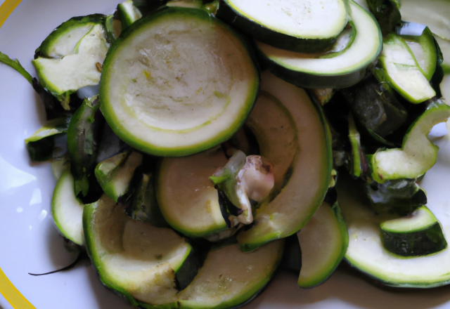 Salade de courgettes maison