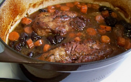 Filet mignon au sirop de Liège, bière et pruneaux