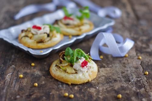 Pizzettes blanches fenouil et Fromagères Thon & St Môret Coraya