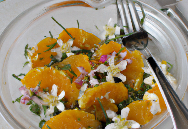 Salade d'orange à la fleur d'oranger