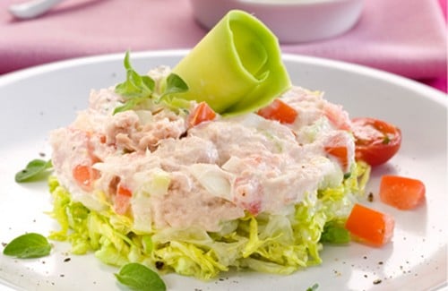 Timbale de thon et de salade