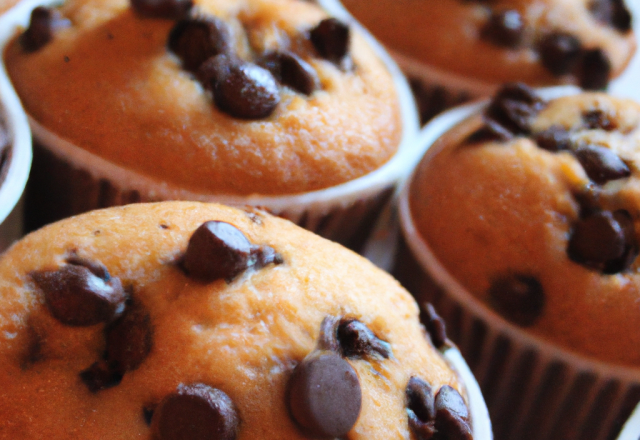 Muffins au pépites de chocolat