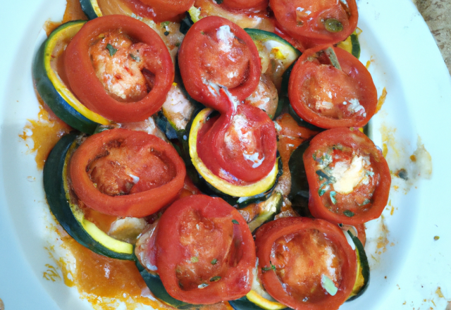 Courgette à la tomate