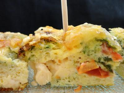 Frittata aux courgettes, tomate et fromage