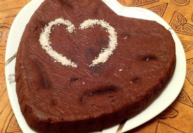 Brownie d'amour à la liqueur de fraise