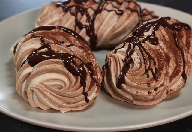 Meringues double chocolat