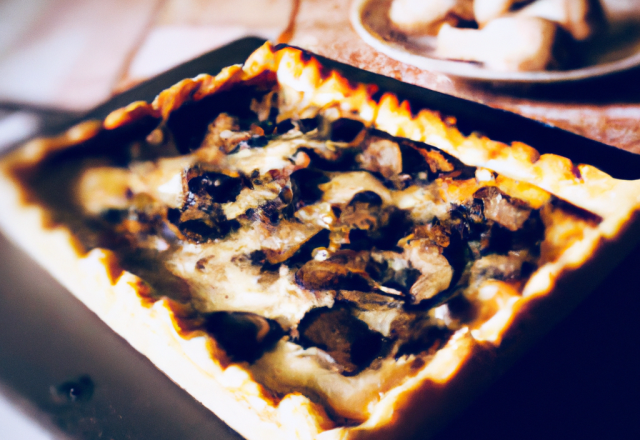 Tarte aux champignons classique