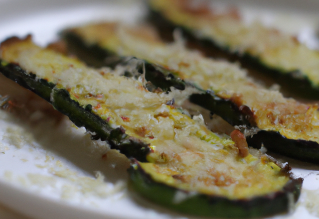 Courgettes croquantes au parmesan