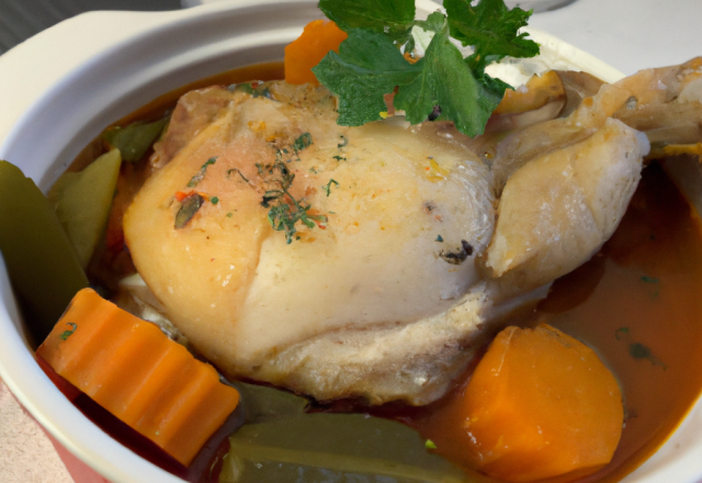 Cocotte de lapin en bouillabaisse