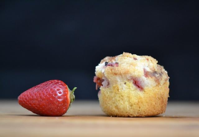 Muffins crumble fraise