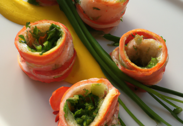 Rouleaux de printemps au homard