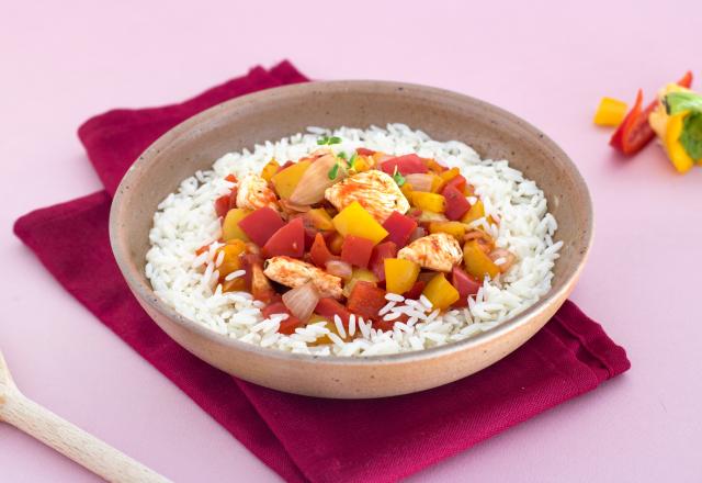 Dinde et basmati aux légumes du soleil