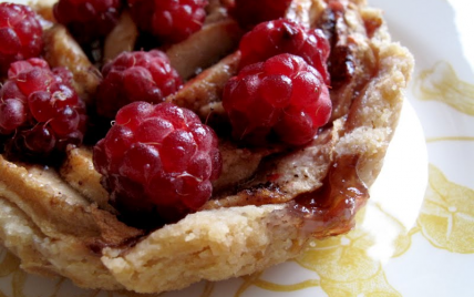 Tartelette pommes et framboises