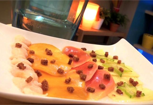 Carpaccio de fruits exotiques