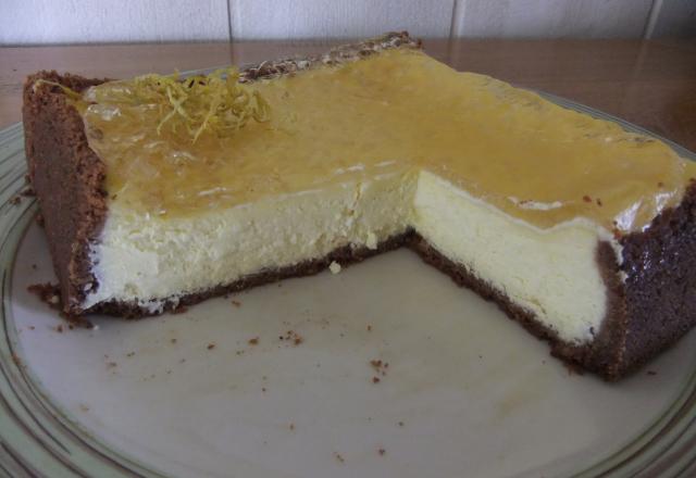 Cheesecake miroir au citron