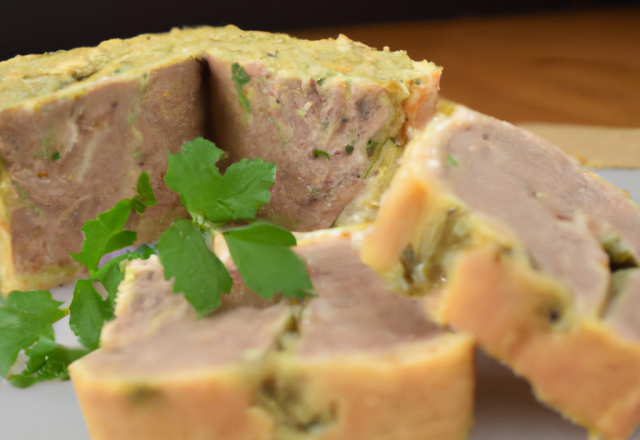 Pâté de couenne de porc aux herbes