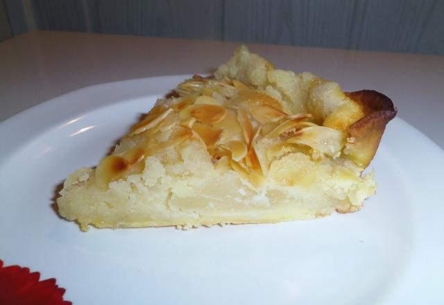 Tarte amandine aux poires sans œuf