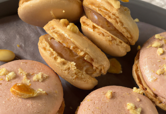 Macarons aux cacahuètes pour l'apéritif