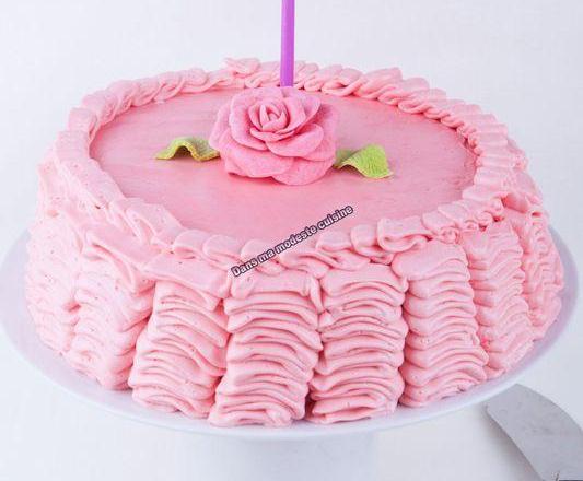 Pink Ruffle Cake