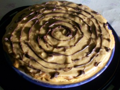 Gâteau au café nappé d'un glaçage chocolat-café